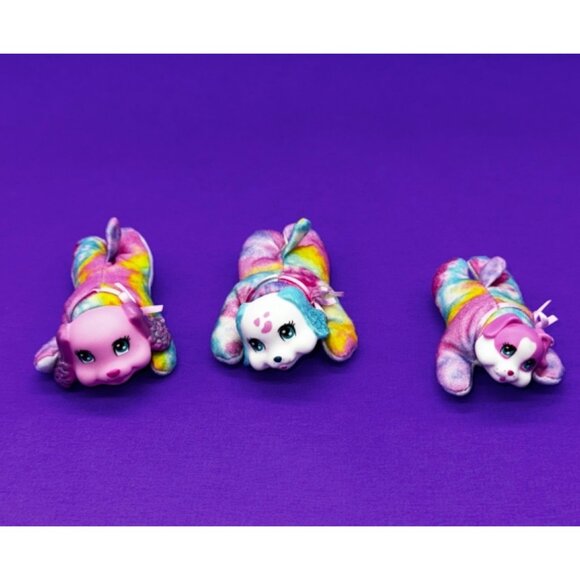 Puppy Surprise Rainbow Tie Dye Plush Dog with 3 Puppies 1 Barks Just Play 2016 - Picture 16 of 16